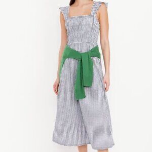 Old Navy Gingham Dress -- XL -- Dark Navy
